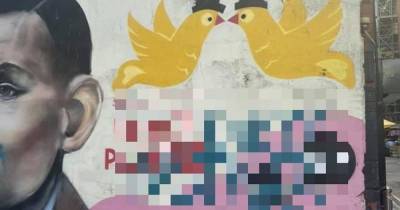 Disgusting homophobic graffiti appears on murals in Manchester's Gay Village - www.manchestereveningnews.co.uk - Manchester - city Richmond