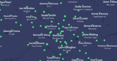 Map shows the most famous people linked to each borough in Greater Manchester - www.manchestereveningnews.co.uk - Manchester