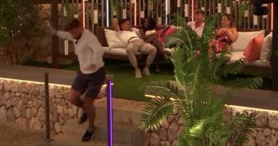 Love Island fans in hysterics as Jake Cornish becomes first Islander to fall on decking - www.ok.co.uk - Hague