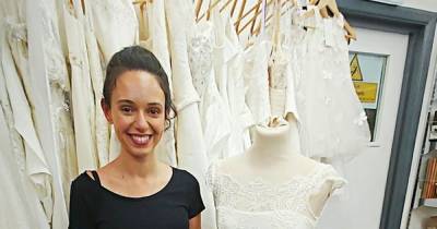 Bride buys wedding dress from charity shop and finds heartwarming note inside - www.dailyrecord.co.uk - Britain - county Cross