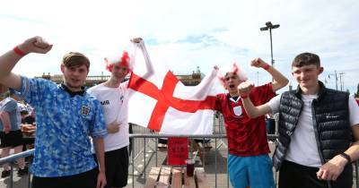 'It's great to see everyone back out': Manchester comes to a standstill for England's Euros clash with Germany - www.manchestereveningnews.co.uk - Manchester - Germany