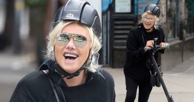 Deborra-Lee Furness takes her scooter for a spin in New York City - www.msn.com - New York