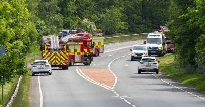 A91 near Stirling closed after lorry crashes down embankment as emergency crews race to scene - www.dailyrecord.co.uk