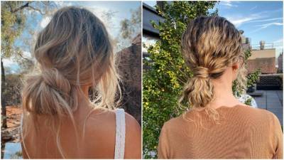 The Cord Knot Bun is About to be Your Go-to Summer Hairstyle - www.glamour.com