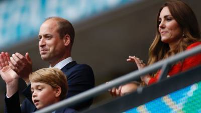 Prince William and Prince George Had a Twinning Moment in Matching Suits at a Soccer Game - www.glamour.com
