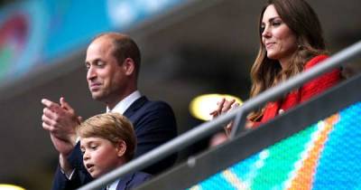 Beaming George celebrates England victory with William and Kate - www.msn.com - Germany