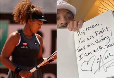 ‘They are wrong’: Will Smith supports Naomi Osaka following French Open exit - www.msn.com - France