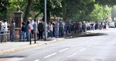 HUGE vaccine queues in Moss Side - before people sent away as jabs run out in less than an hour - www.manchestereveningnews.co.uk - Manchester