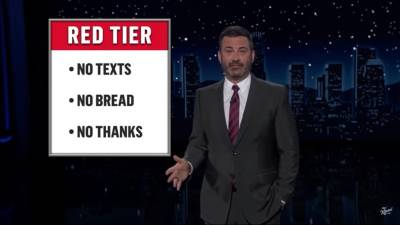 Kimmel Has a Useful COVID-Style Tier System for Restarting Your Social Life (Video) - thewrap.com