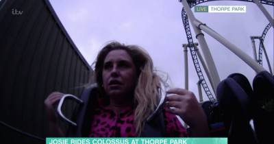 Josie Gibson almost sick live on This Morning during terrifying rollercoaster ride - www.ok.co.uk