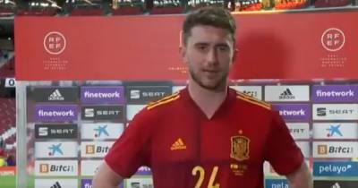 Man City star Aymeric Laporte reacts to successful Spain debut - www.manchestereveningnews.co.uk - Spain - France - Manchester