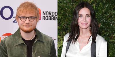 Ed Sheeran Teases New Single With Help From Courteney Cox - Listen Here! - www.justjared.com