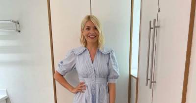 Holly Willoughby makes summery return to This Morning in glam striped Monsoon dress - www.ok.co.uk