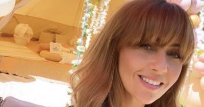 Inside Samia Longchambon's incredible garden party in bell tent as she stuns in floral dress - www.ok.co.uk - county Bell
