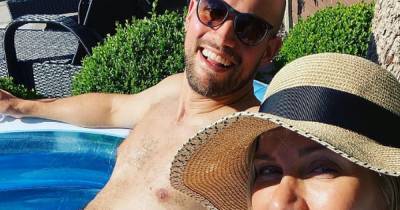 Kate Lawler and fiancé Martin sip cocktails in paddling pool on second postponed wedding date - www.ok.co.uk