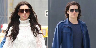 Jared Leto & Anne Hathaway Get Into Character on the Set of Their AppleTV+ Series 'WeCrashed' - www.justjared.com - New York