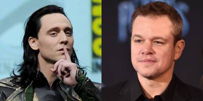Tom Hiddleston Reacts to Recent Photos of Matt Damon as Fake Loki - www.justjared.com - Australia
