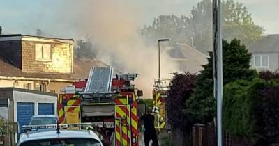 Emergency services race to huge fire at Scots home as crews tackle blaze for four hours - www.dailyrecord.co.uk - Scotland - county Durham