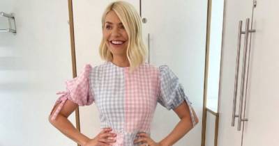 Holly Willoughby wows This Morning viewers as she shows off incredible legs in multi colour gingham dress - www.ok.co.uk