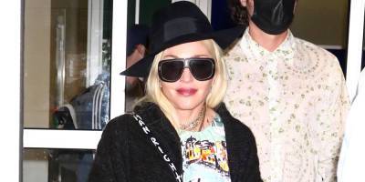 Madonna Arrives Back in NYC After a Big Family Reunion - www.justjared.com - New York - Michigan