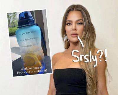 Khloé Kardashian Slams Plastic Water Bottle Critics For 'BS' Backlash: 'I Find It Silly' - perezhilton.com