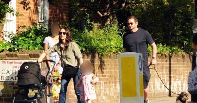 Frank and Christine Lampard juggle a newborn, toddler and the dogs on family outing - www.ok.co.uk