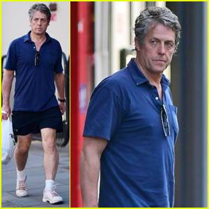 Hugh Grant Shows Off His Legs While Picking Up Takeout in London - www.justjared.com - London
