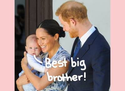 AWW! Prince Harry & Meghan Markle’s Son Archie Is ‘Very Happy’ To Have Little Sister Lilibet Diana! - perezhilton.com