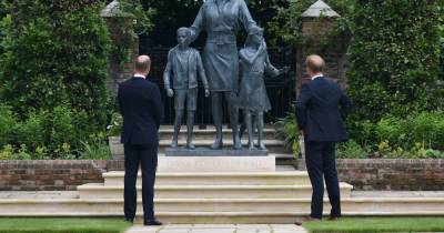 Princes William and Harry stand side by side to unveil Princess Diana statue - www.dailyrecord.co.uk