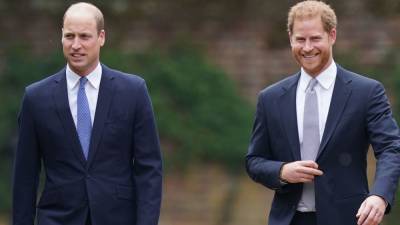 Prince Harry and Prince William Reunited for the Princess Diana Statue Unveiling—See Pics - www.glamour.com