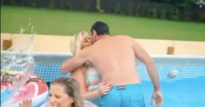 Gemma Collins shares passionate kiss with boyfriend Rami in pool frolic after reconciling - www.ok.co.uk