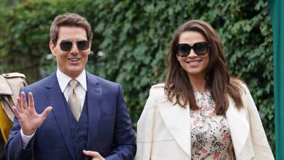 Tom Cruise Is Dapper In A Blue Suit For Rare Appearance At Wimbledon With Hayley Atwell — See Pics - hollywoodlife.com - London