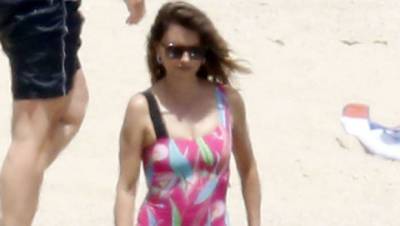 Penelope Cruz, 47, Stuns In Pink Swimsuit As She Goes For A Dip With Husband Javier Bardem - hollywoodlife.com