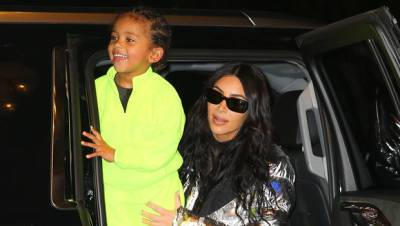 Saint, 5, Smiles With Mom Kim Kardashian On Rides At Universal Studios Amid Kanye Divorce - hollywoodlife.com