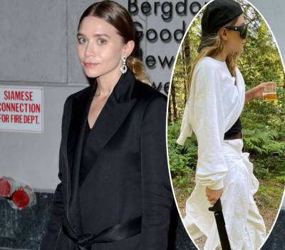 Ashley Olsen Casually Holds Giant Machete On A Hike In Rare Picture From Her Boyfriend Louis Eisner - perezhilton.com