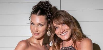 Bella Hadid Hangs Out with Carla Bruni at Dior Dinner in Cannes - www.justjared.com - France