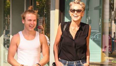 Sharon Stone Rarely Seen Son Roan, 21, Step Out For Shopping Date In Beverly Hills — See Pics - hollywoodlife.com - Beverly Hills - county Stone