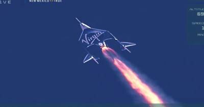 Virgin Galactic flies to edge of space in successful mission with Scots pilot and Richard Branson - www.dailyrecord.co.uk - Scotland