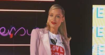 Laura Whitmore is pretty in pink as she stuns on Love Island Aftersun in statement suit - www.ok.co.uk - Ireland