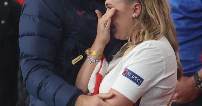 Harry Kane consoles his crying wife Kate after England lose to Italy at Euros - www.ok.co.uk - Italy