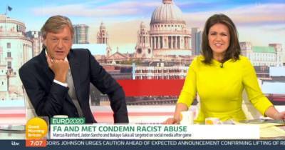 GMB's Susanna Reid and Richard Madeley hit out at Euro 2020 racism and calls for trolls to be 'locked away' - www.manchestereveningnews.co.uk - Britain