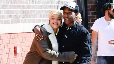 Rihanna and A$AP Rocky Look So in Love While Shooting New Project - www.etonline.com - New York - county Love