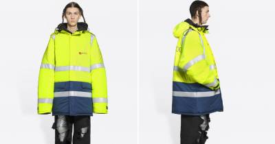 Balenciaga's new collection includes £2,890 high vis jacket but fans aren't convinced - www.ok.co.uk - France