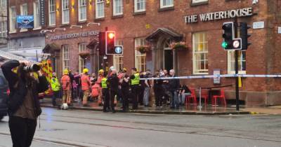 Two women taken to hospital after ceiling collapses at popular Manchester city centre Wetherspoons pub - www.manchestereveningnews.co.uk - Manchester