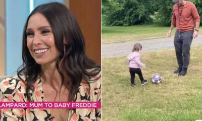 Frank Lampard - Christine Lampard - Christine Bleakley - Christine Lampard shares rare clip of daughter Patricia - and she's following in dad Frank's footsteps! - hellomagazine.com