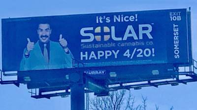 Sacha Baron Cohen Sues Cannabis Company for $9 Million Over Billboard, Thumbs Nose at Weed - thewrap.com - USA - state Massachusets - county Somerset