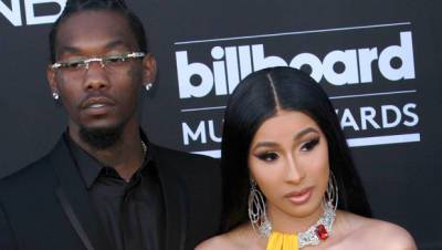Pregnant Cardi B Twerks On Husband Offset In Skintight Mini Dress At Daughter Kulture’s Party — Watch - hollywoodlife.com