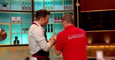 Harry Judd leaves fans squirming after 'slicing chunk' off finger on Cooking With The Stars - www.ok.co.uk