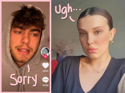 Millie Bobby Brown Responds To TikTok Star Hunter Echo’s 'Hateful' & 'Dishonest' Comments About Their Relationship -- And He Apologizes - perezhilton.com