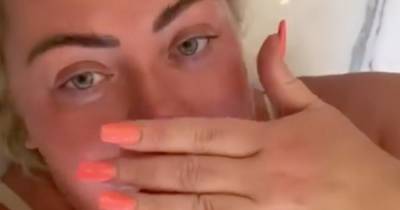 Gemma Collins lies on shop floor in underwear after overheating during fitting - www.ok.co.uk - London